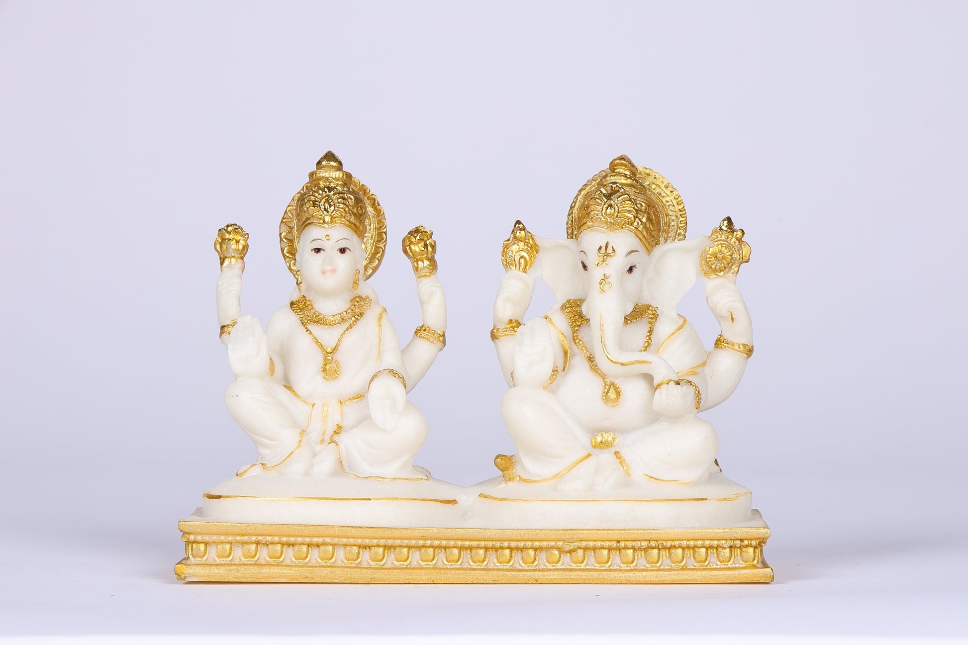 Lakshmi Ganesh Gold Idol