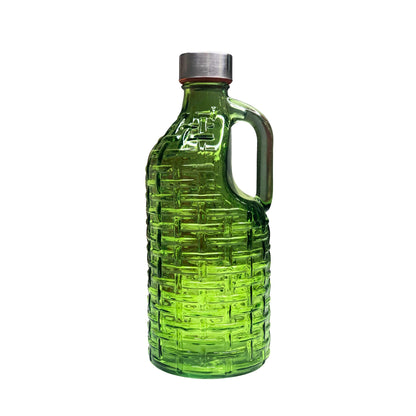 Leakproof Glass Water Bottles with Steel Cap Pack of 3