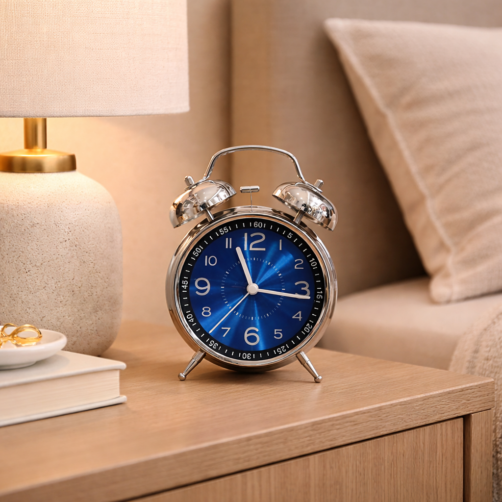 blue Alarm clock for your bedroom table 