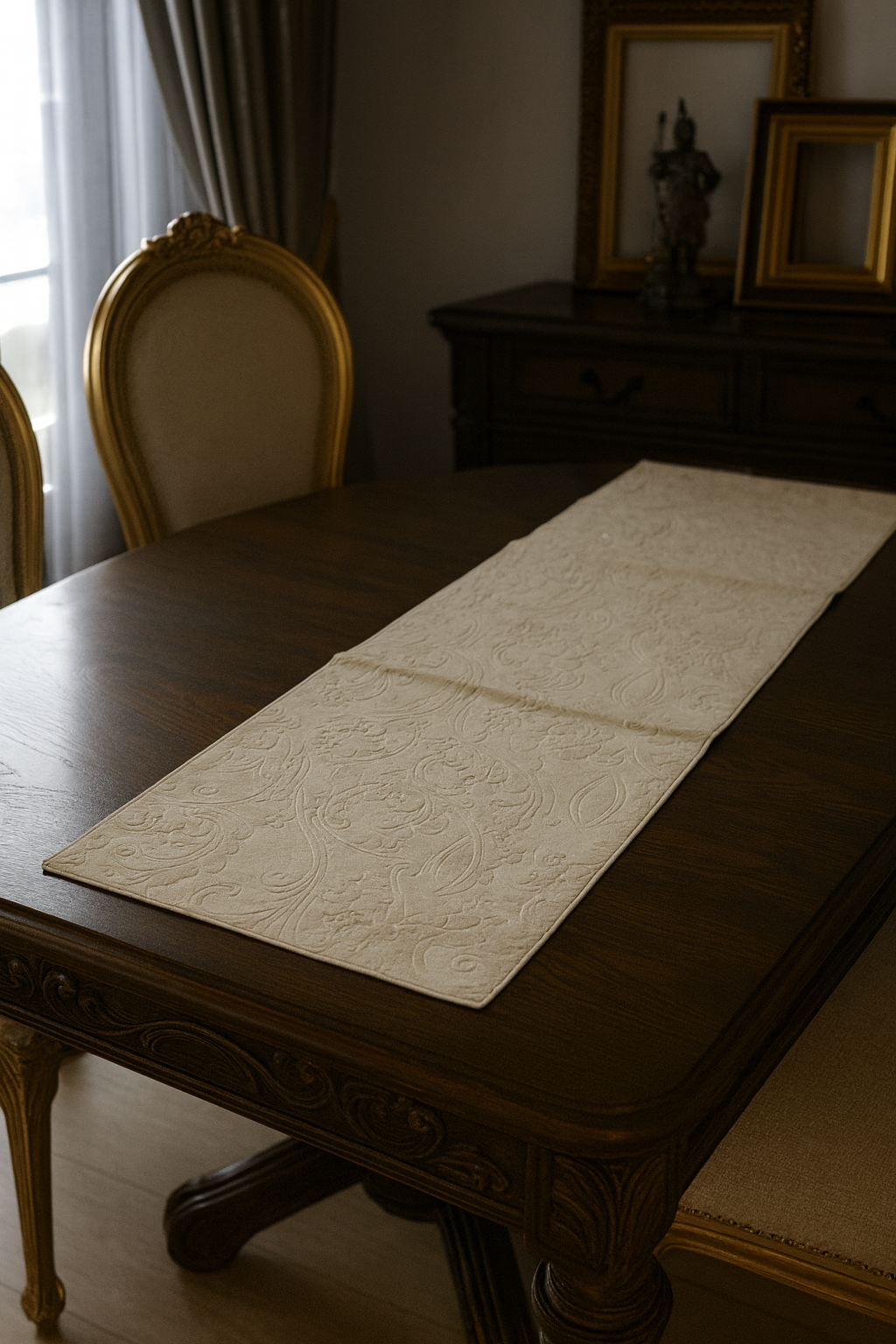 Luxury Embossed Table Runner 14x36 Inch