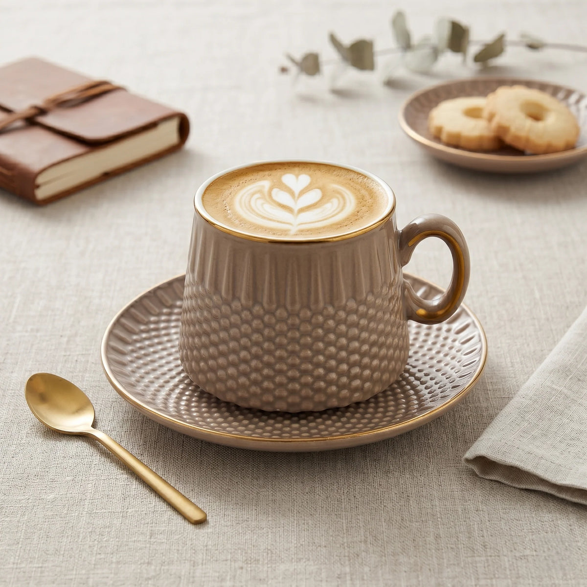 Textura Luxe 12pc Tea Set-Mirana Decoor