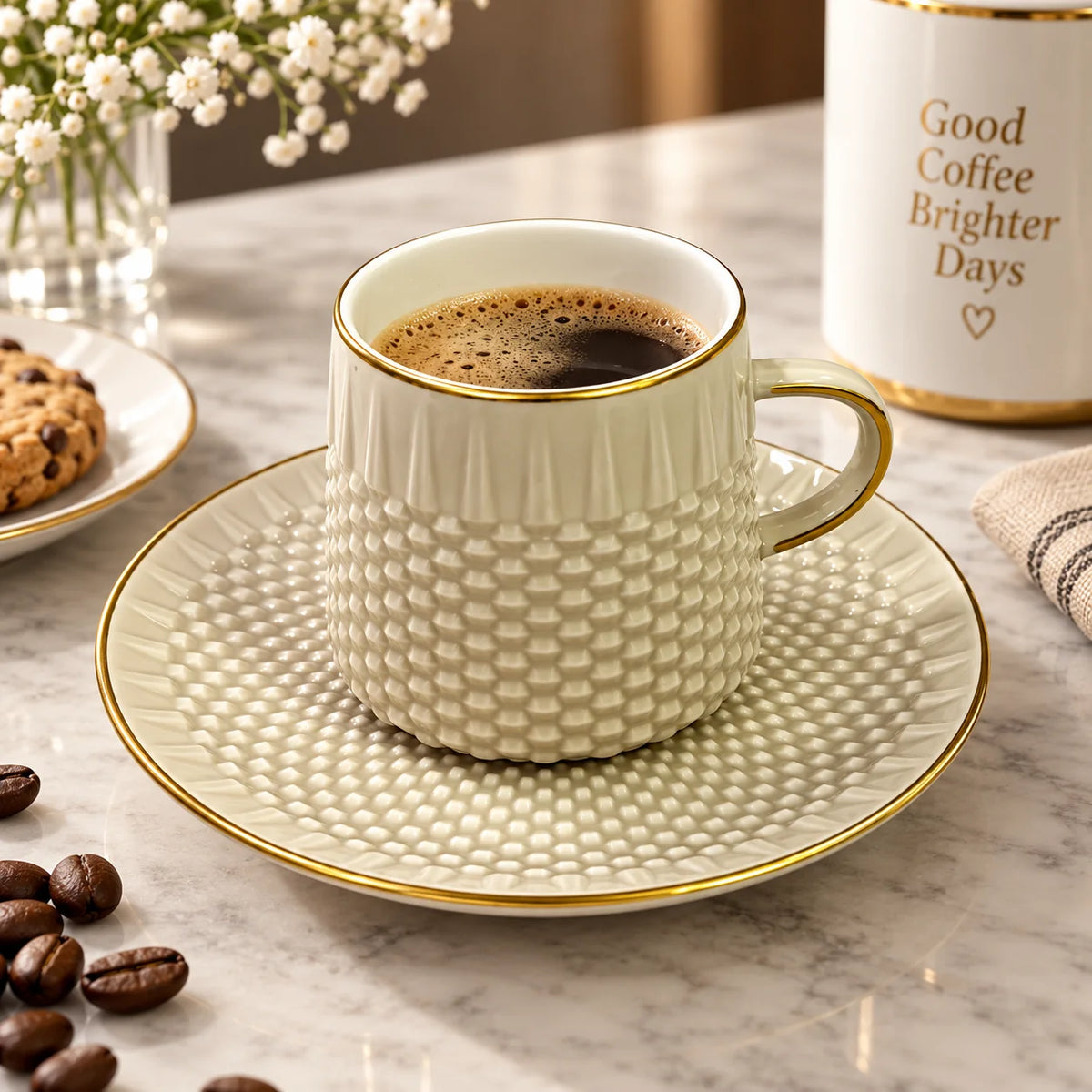 Textura Luxe 12pc Tea Set-Mirana Decoor