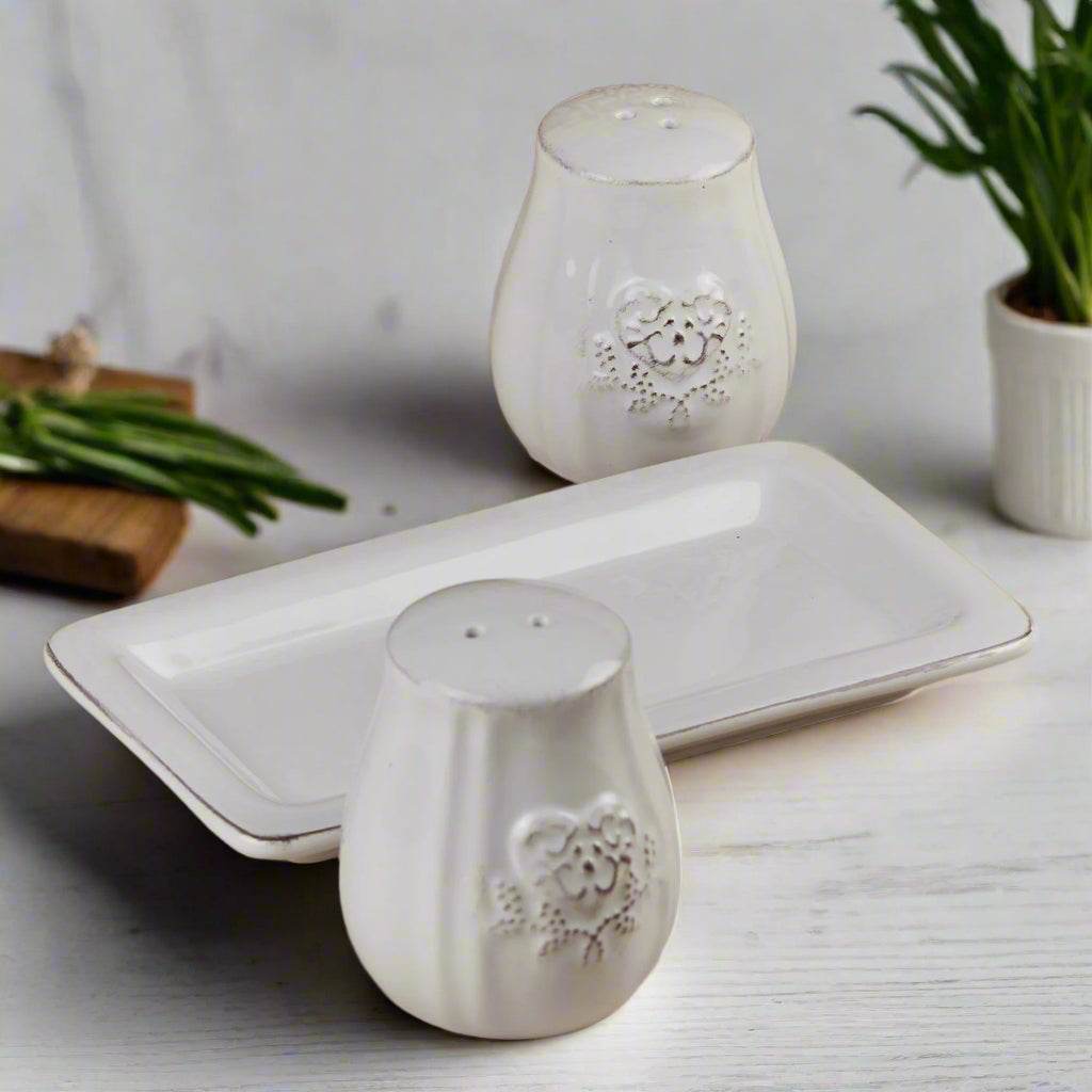 Premium Ceramic Salt and Pepper Set