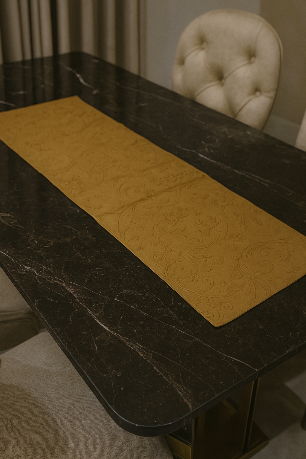 Premium Embossed Dining Table Runner