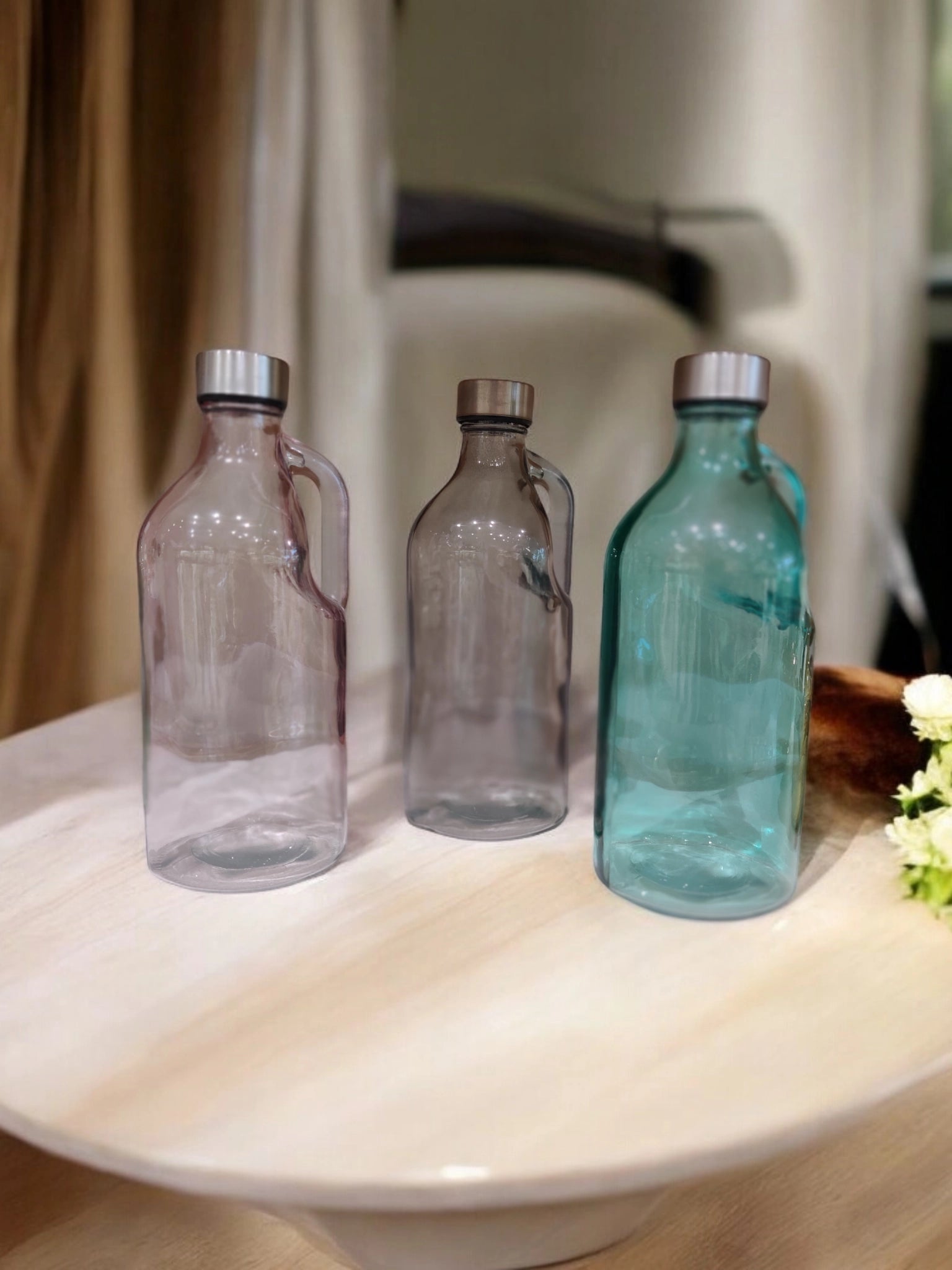 Premium Glass Water Bottle Set