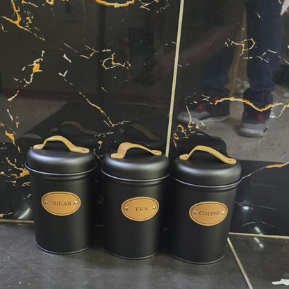 Premium Kitchen Alloy Canister Set