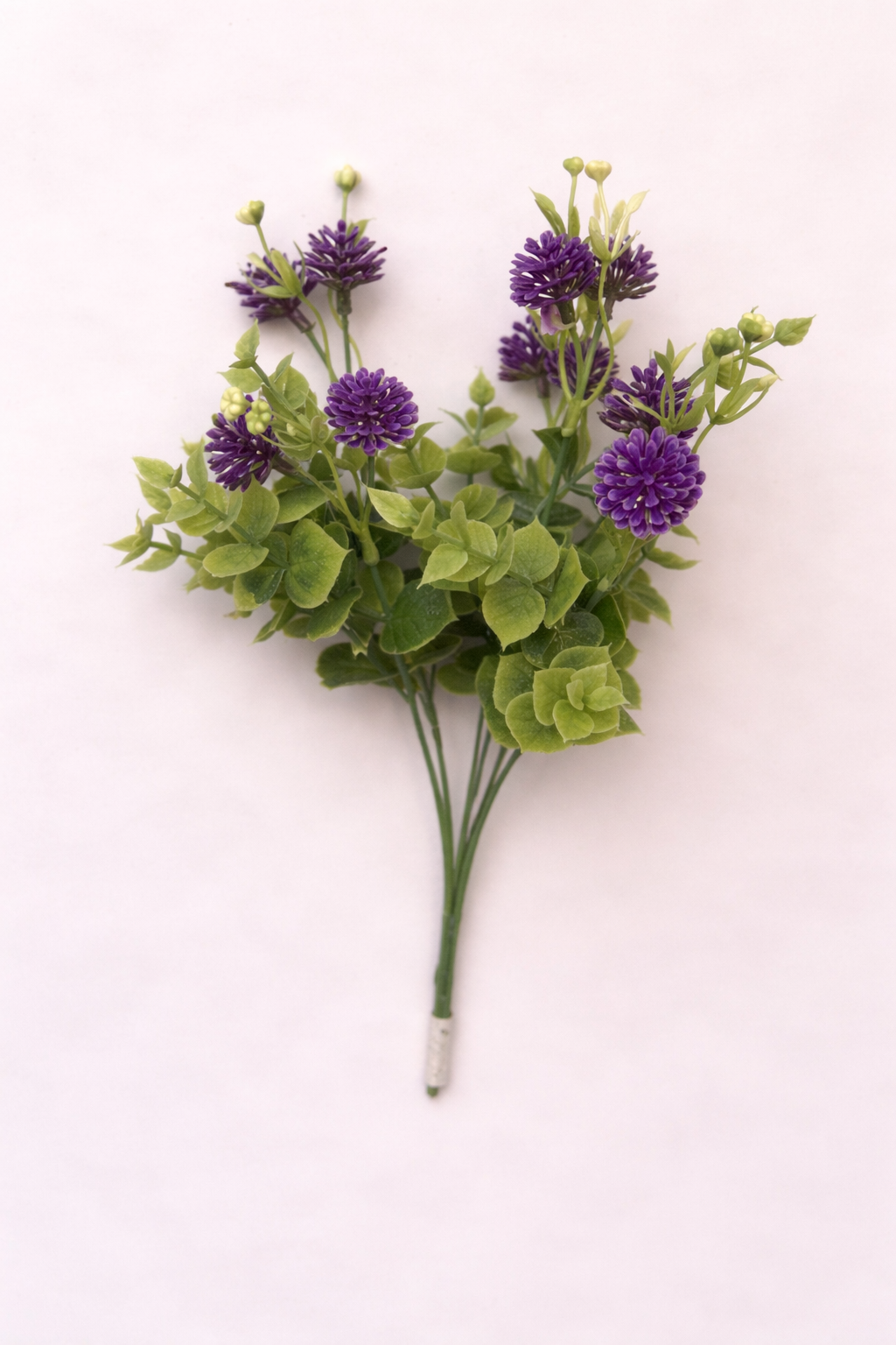 Artificial Blossom & Green Leaf Decorative Bunch