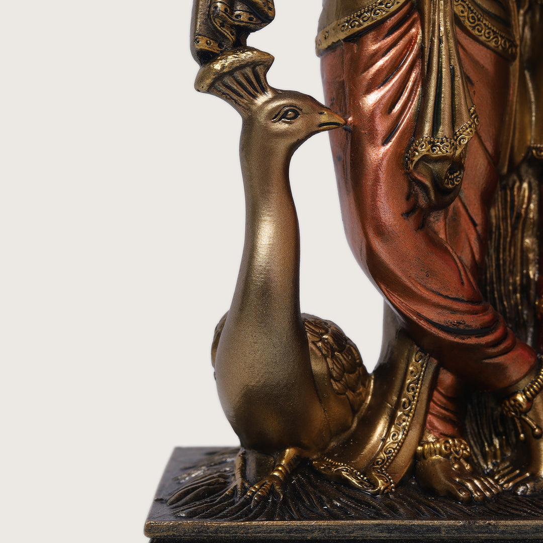 Radha Krishna Gold Idol