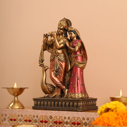 Radha Krishna With Bansuri