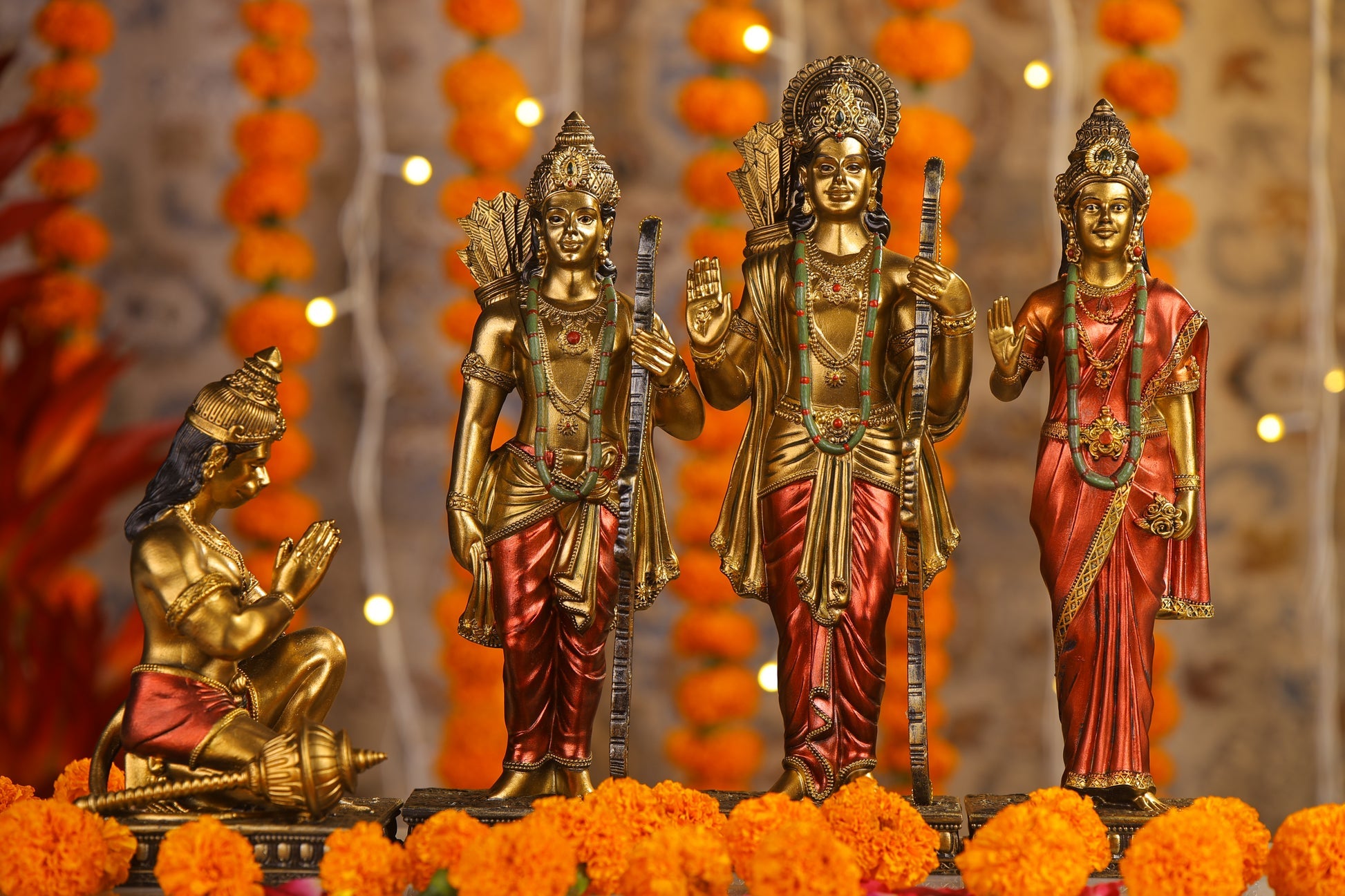 Ram Darbar Gold Statue