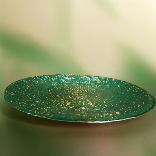 Rippled Ocean Green Serveware