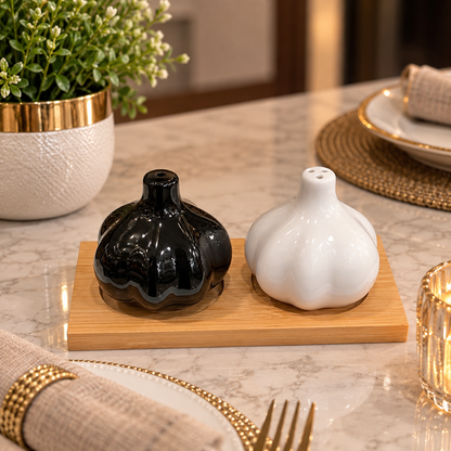 CERAMIC SALT N PEPPER SET