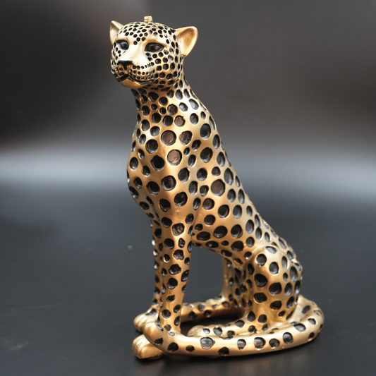 Golden Leopard Decorative Figurine