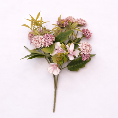 Artificial Floral Bouquet Bunch – Pink, White & Golden Color Options