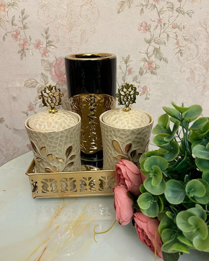 Two Lid Storage Jar for Gift Hampers