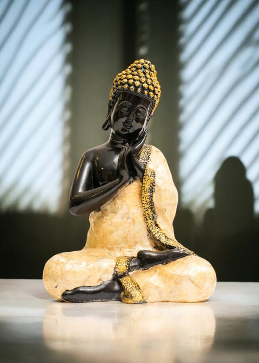 🎁 Clapping Buddha Idol Statue Showpiece for Serenity and Positivity (Discount)