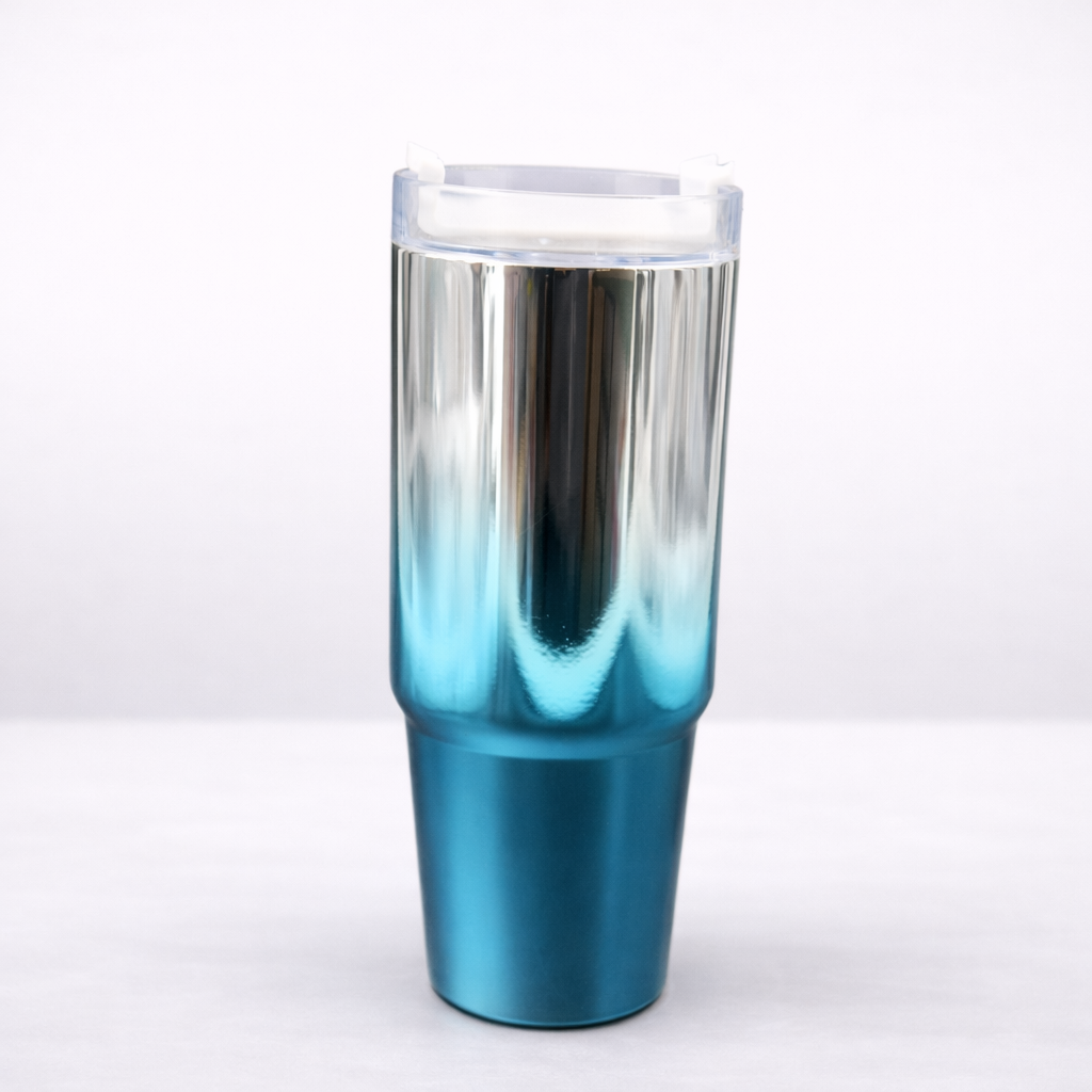 blue gradient insulated tumbler
