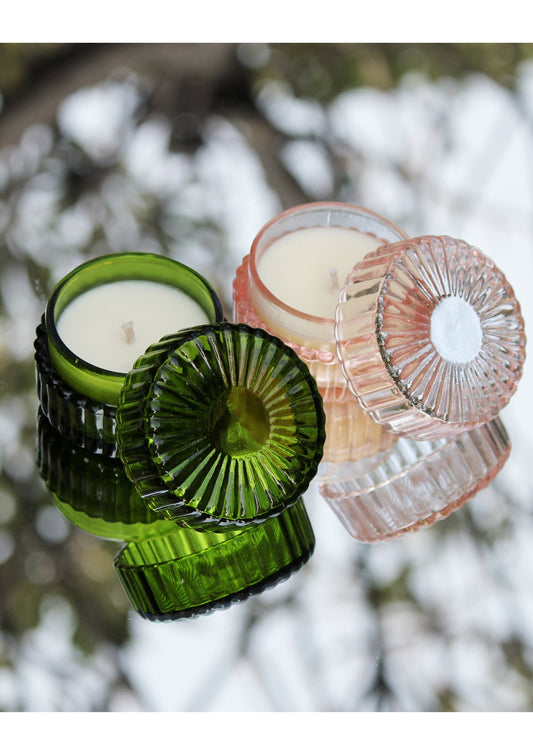 Luxury Glass Jar Scented Candle with Lid – Elegant Home Décor & Gifting