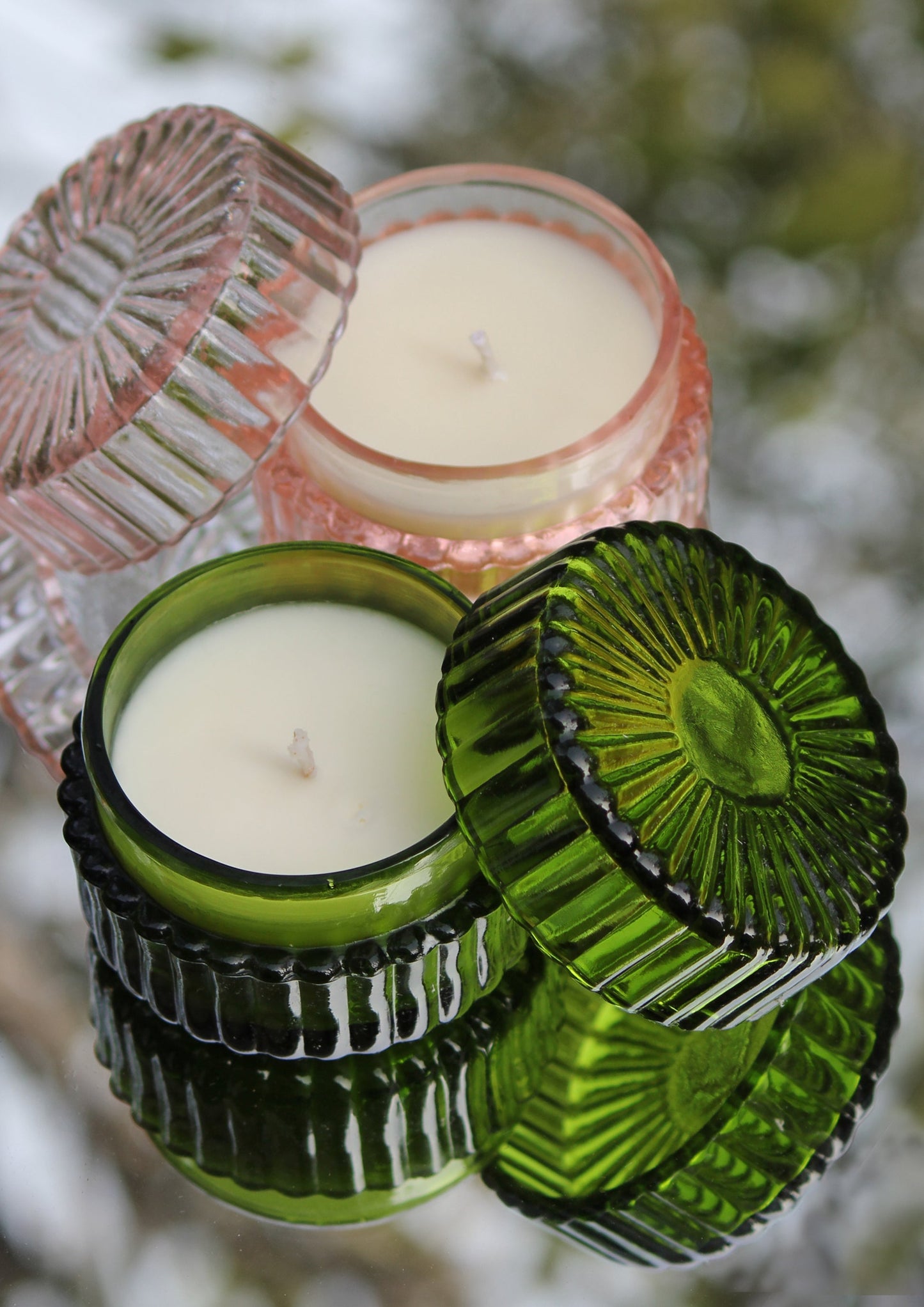 Luxury Glass Jar Scented Candle with Lid – Elegant Home Décor & Gifting