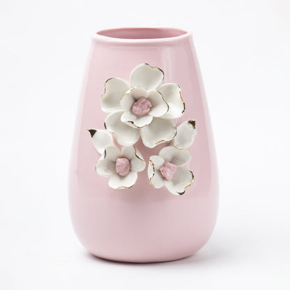 ceramic floral vase