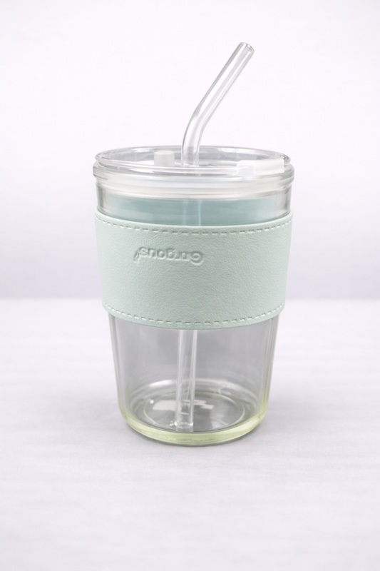 compact glass coffee cup