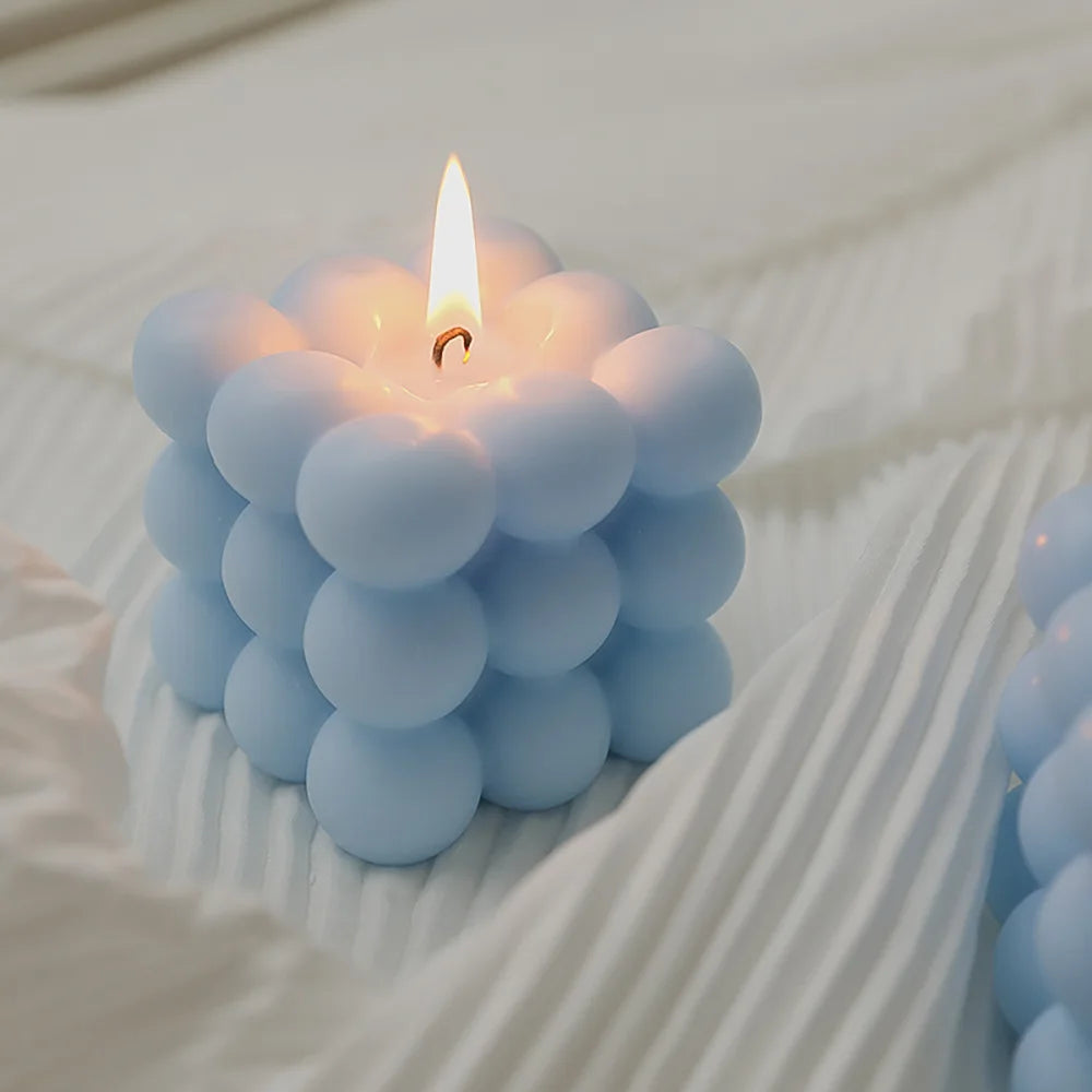 cube candle deco
