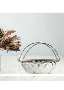 🎁 Silver Plated Fruit Basket, 6 inch (Discount)