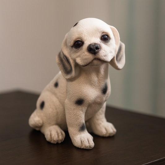 Adorable Dalmatian Puppy Figurine