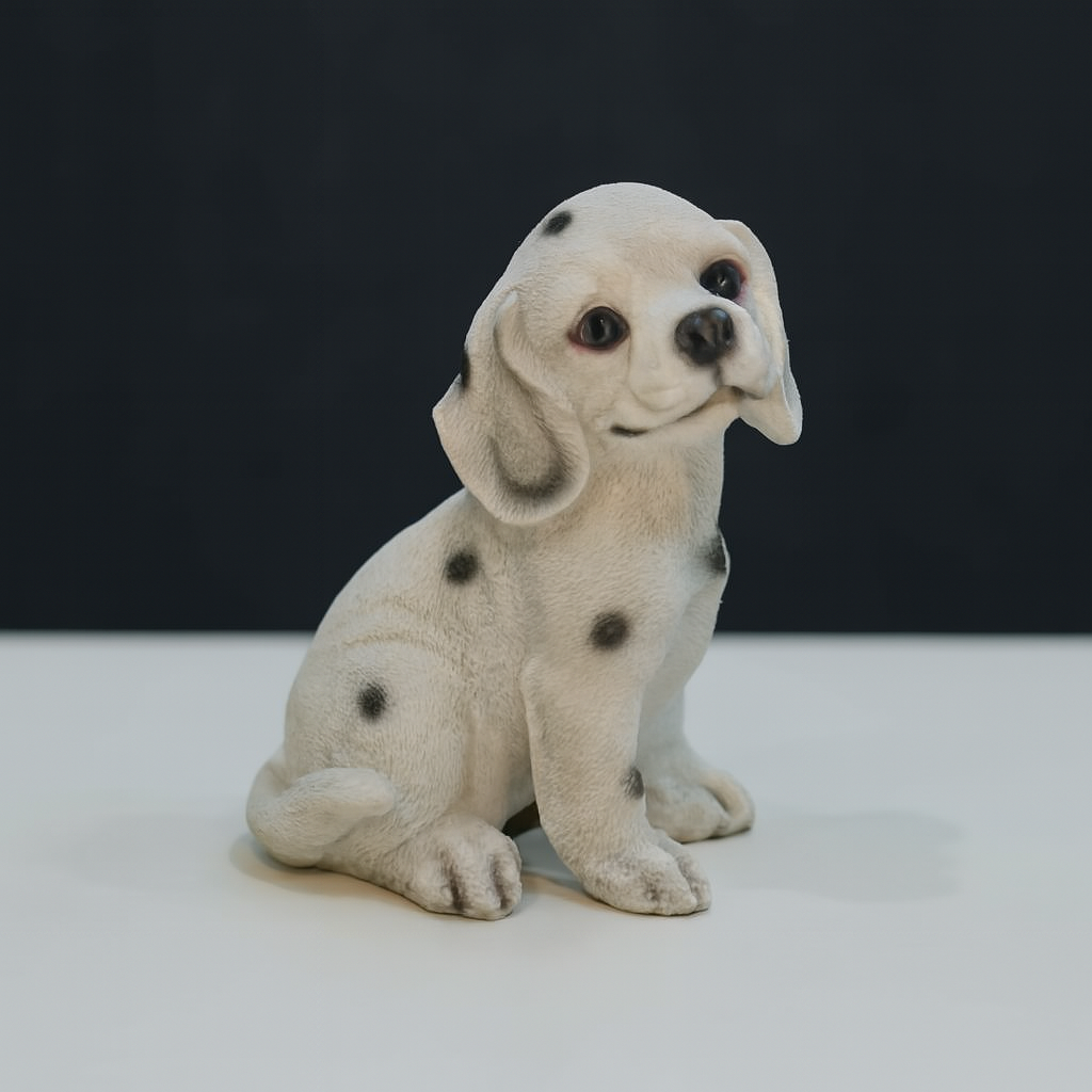 Cute Dalmatian Puppy Figurine