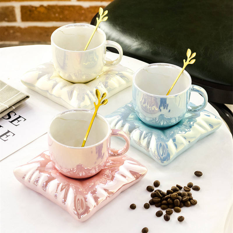 Ceramic Cup With Pillow Coaster