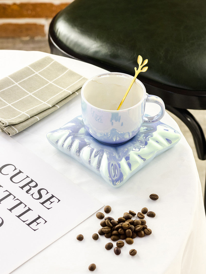 Ceramic Cup With Pillow Coaster