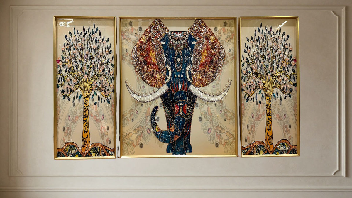 Abstract  3-Piece Wall Art Set | Modern Luxury Framed Décor