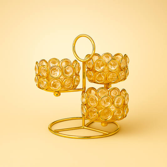 Crystal Trio Candle Holder
