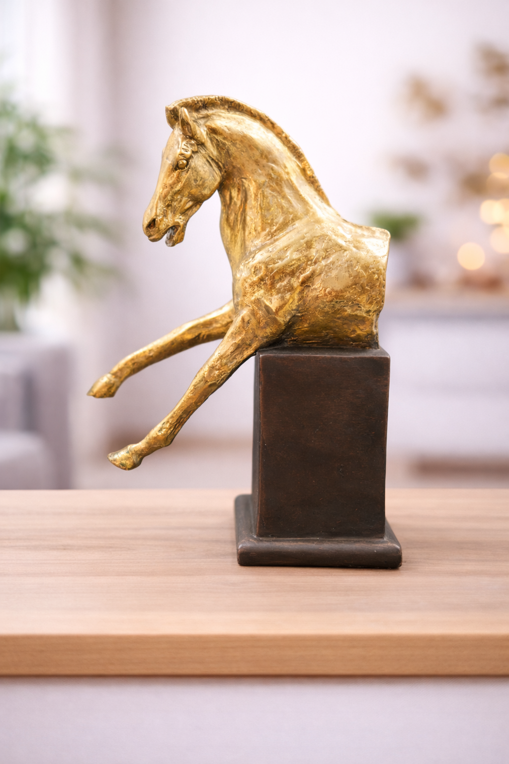 gold horse home decor accent