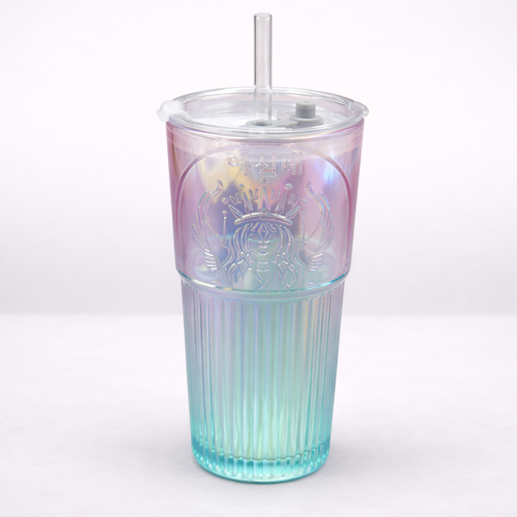 iridescent gradient tumbler