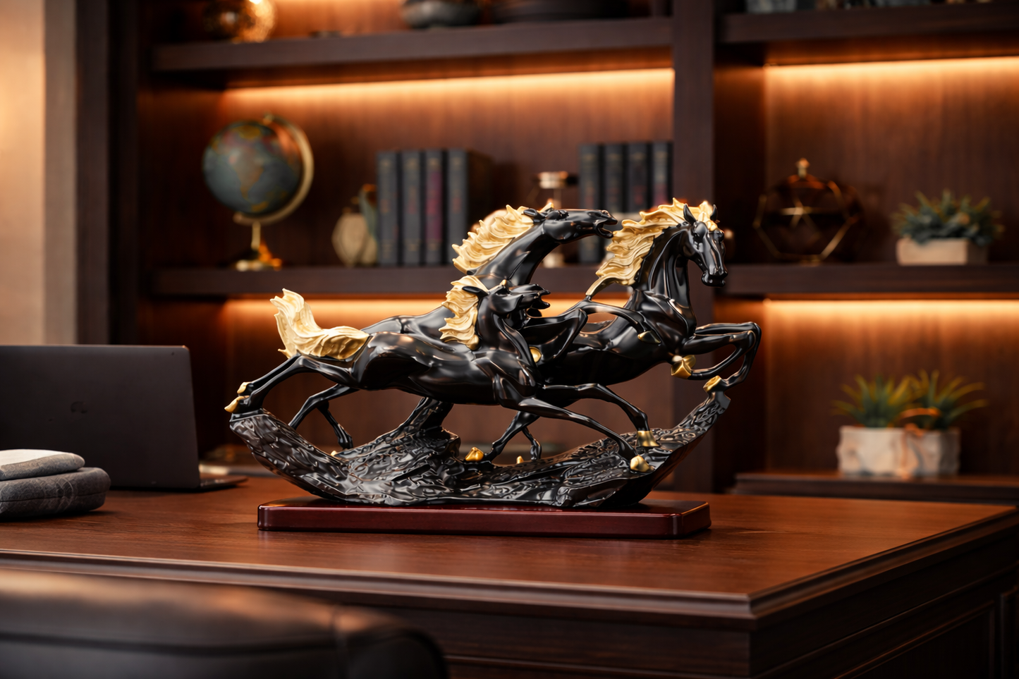luxury horse sculpture decor