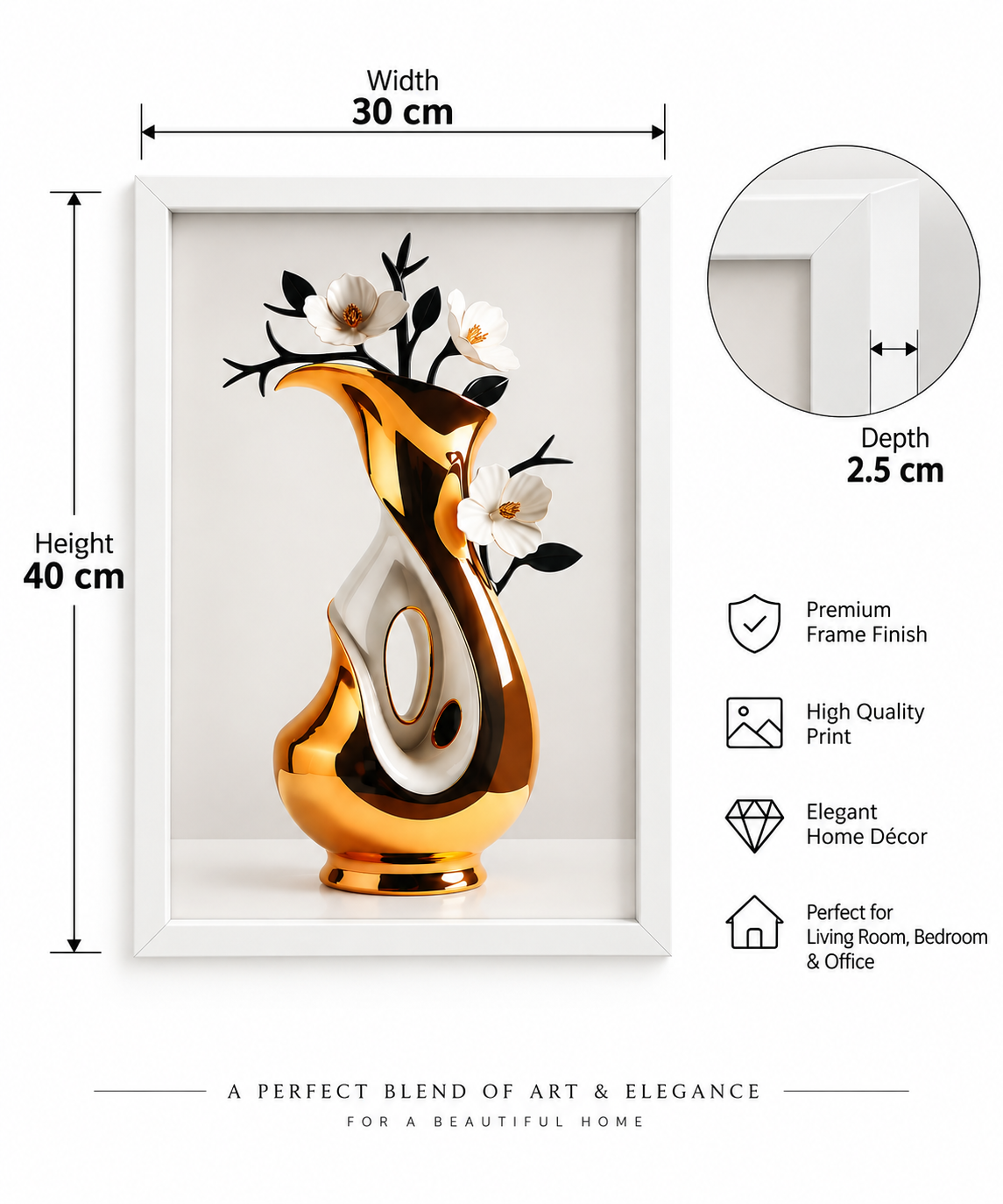 Luxury Statement Framed Wall Art Collection