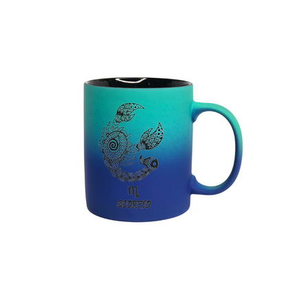 Vibrant Gradient Ceramic Mugs – Zodiac Edition