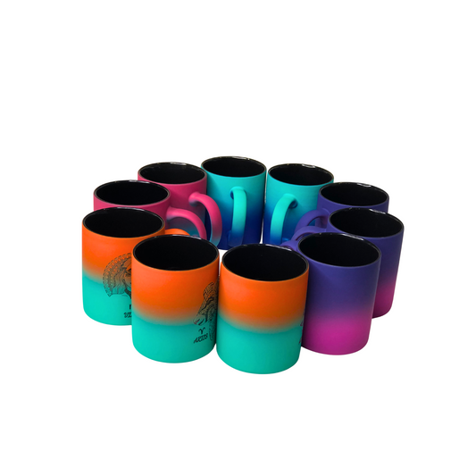 Vibrant Gradient Ceramic Mugs – Zodiac Edition