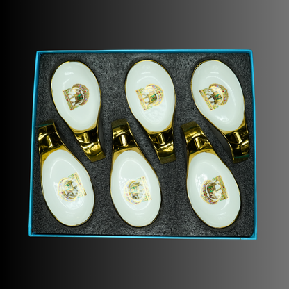 Royal Golden Handle Spoons (Set of 6)