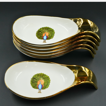 Royal Golden Handle Spoons (Set of 6)