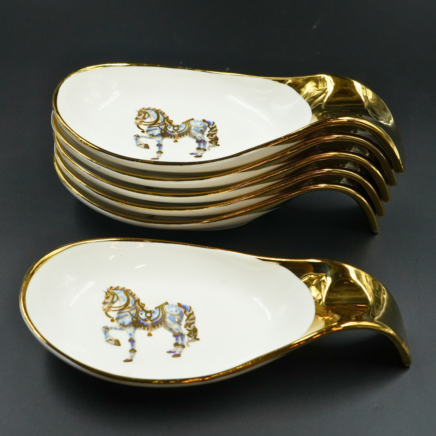 Royal Golden Handle Spoons (Set of 6)