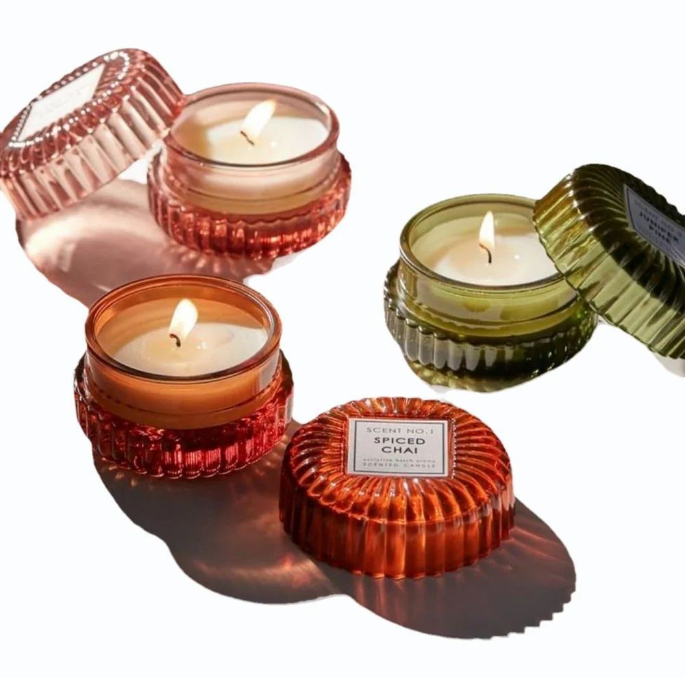 Luxury Glass Jar Scented Candle with Lid – Elegant Home Décor & Gifting