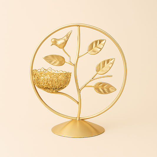 Bird & Nest Candle Holder