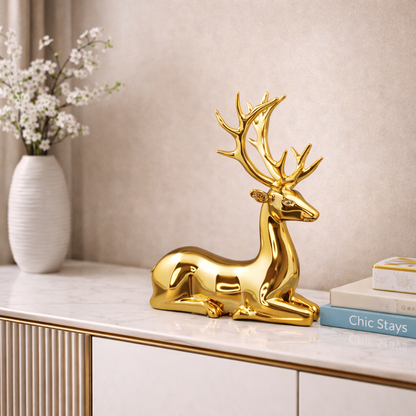 Royal Golden Deer Decor Set  | Luxury Home Decor by Mirana Decoor